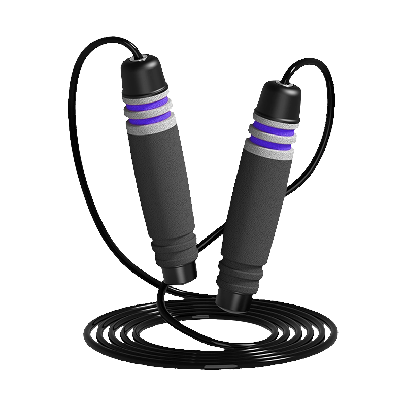 TS-3 konop za preskakanje s jednom glavom u boji/7 utora u obliku bubnja s ručkom od spužve za odrasle